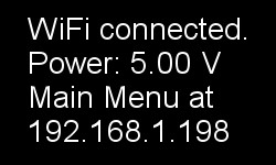 OLED screen shows wifi connected!